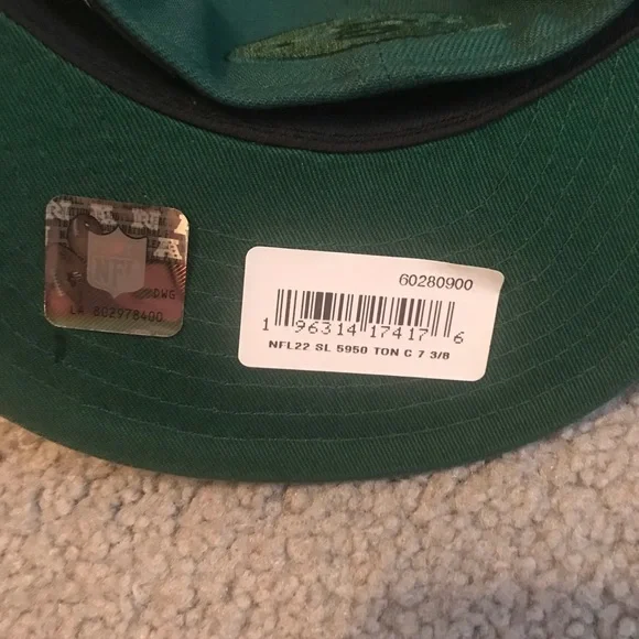 New York Jets New Era Tonal 2022 Sideline 59FIFTY Fitted Hat - Green - Picture 3 of 4